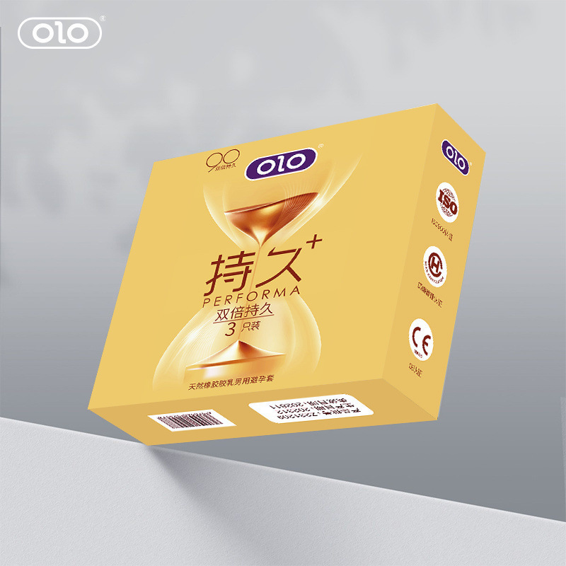 Olo Double-Lasting Condoms, 3-Piece Pack, Thin Natural Latex, Vanilla Scented — detail image 13