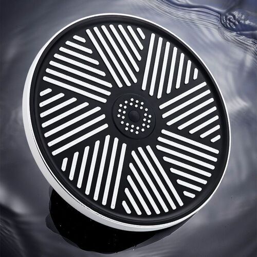 Pressure-boosted showerhead with large spray nozzle, single head rain shower, household bath set