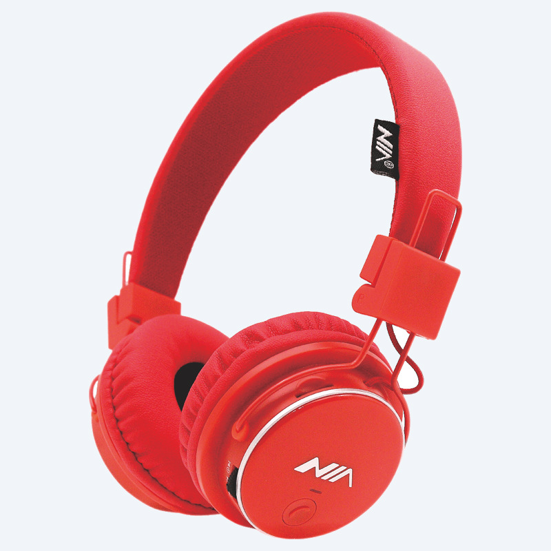 Auricular NIA-Q8 Bluetooth auriculares tarjeta MP3 radio compacto plegable suave orejeras sin presionar los oídos