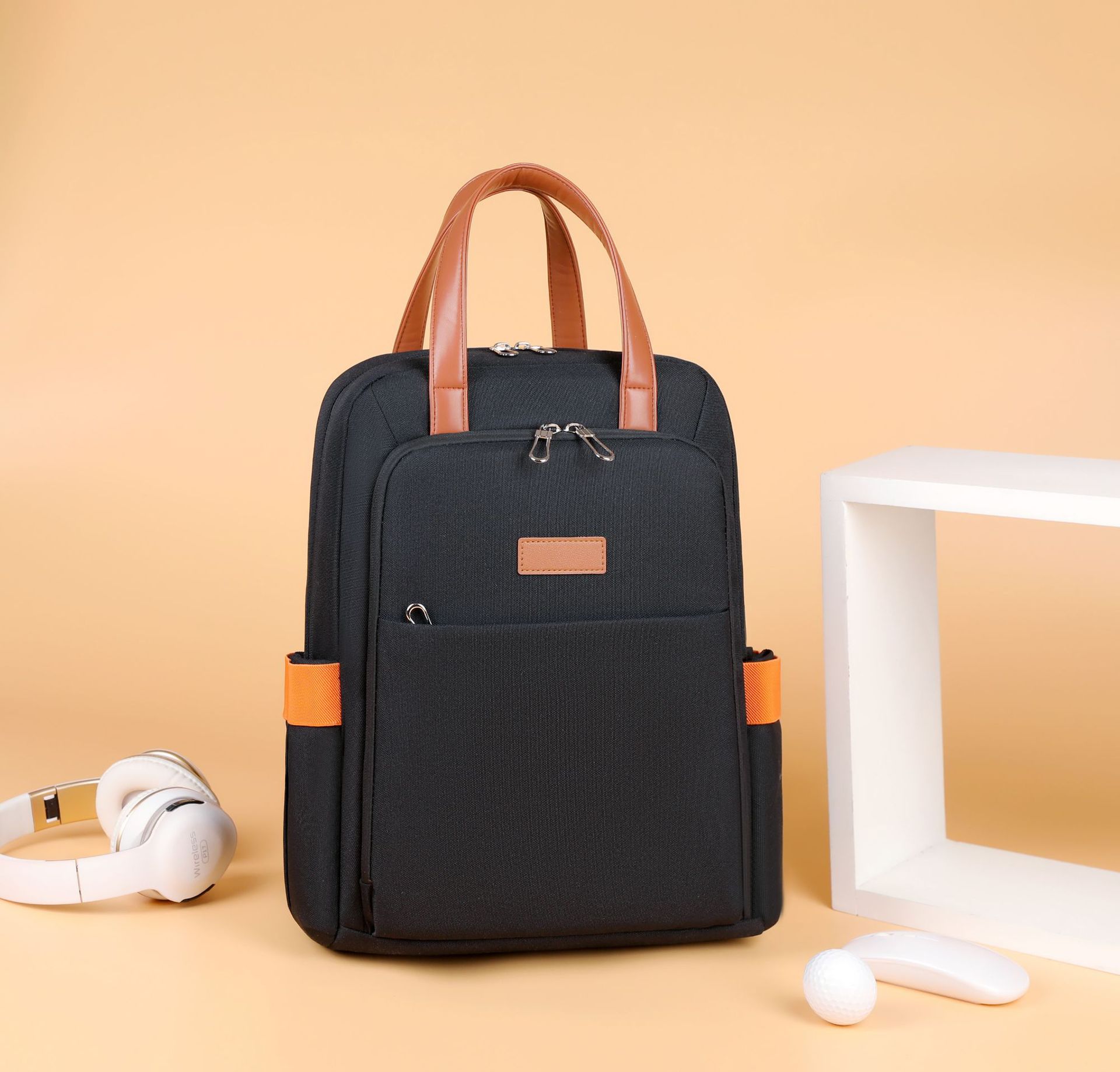 High-end women's backpack, men's Oxford fabric, large-capacity, multi-functional, durable and fashionable business backpack undefined