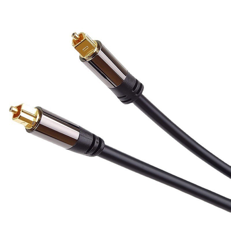 Cable de audio Cable de fibra óptica digital Cable de salida SPDIF Cable de altavoz chapado en oro Cable de fibra óptica de 5.1 canales