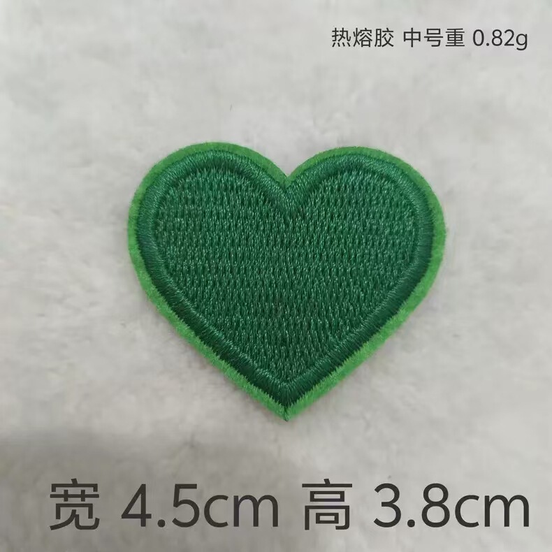 トレンディで美しいカラフルなピーチハートコンピュータ刺繍布ステッカーマルチサイズ DIY 手作りステッカー製造装飾ステッカー卸売|undefined