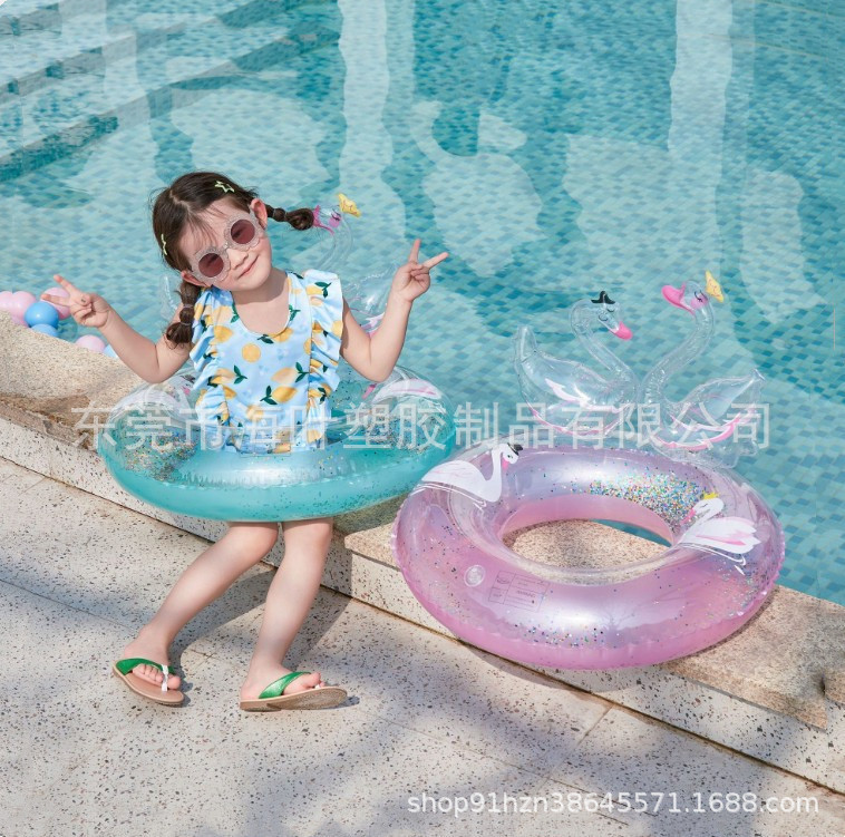 Inflatable cute three dimensional swan PVC
