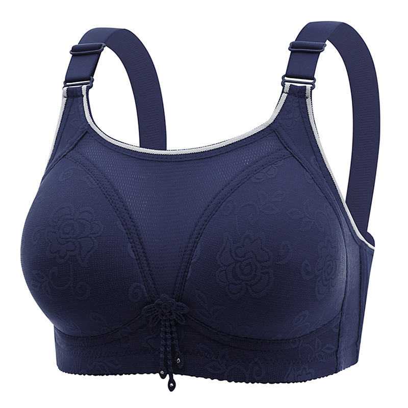 Cross-border New plus size Non-rimless Sexy Jacquard Push-up Side Breast Anti-running Tube-top Women's Underwear Bra