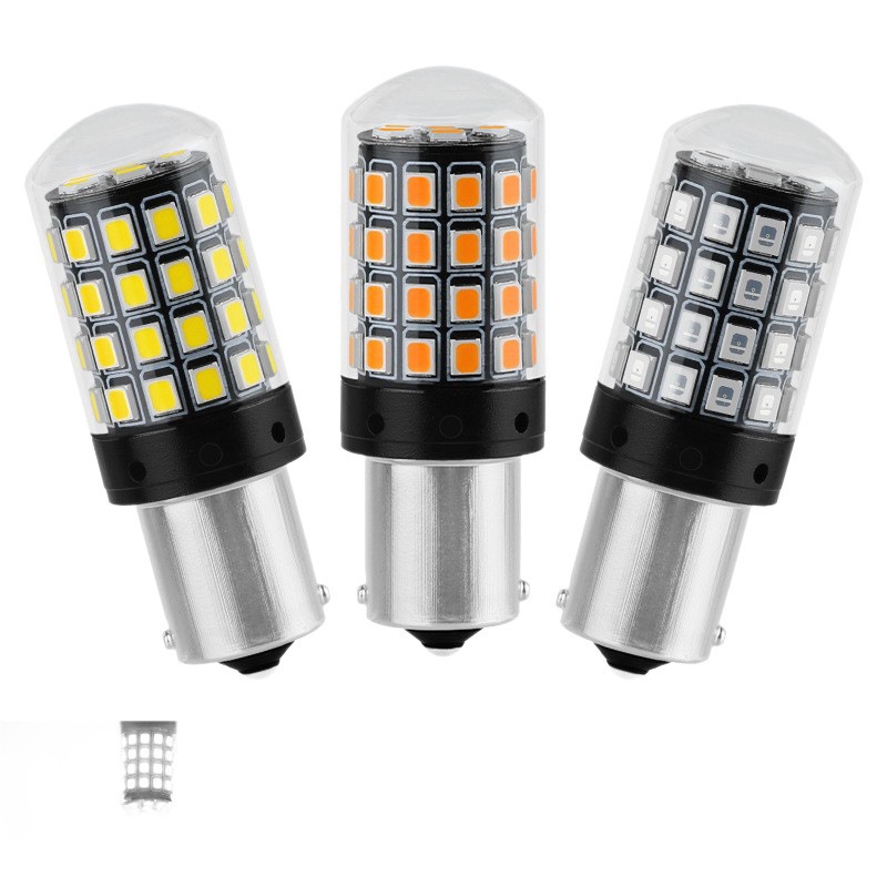 Cross-border best-selling car LED turn signal lights 1156 daytime running lights 2835 driving lights 54SMD car lights brake lights