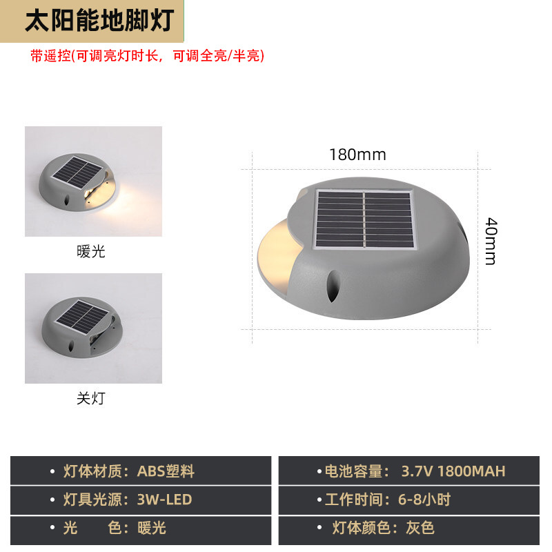 Luces solares LED para escalones, luces para patios de villas, luces para zonas escénicas, parques, pasillos, escaleras, caminos, luces de exterior que ahorran energía