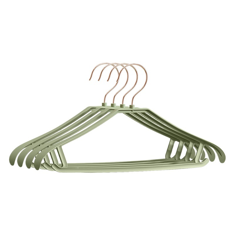 Perchas gruesas antideslizantes sin costuras, diseño de hombro ancho, dormitorio/hogar