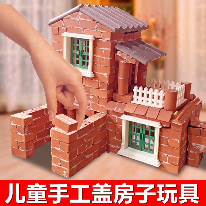 Little Mason diy Cabin manual villa Build a house Model Assemble House Set up children Toys girl