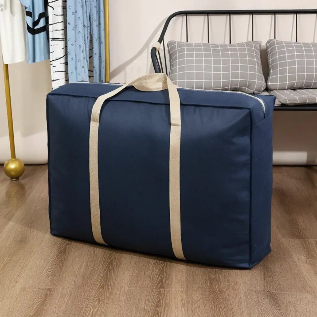Sac de rangement pour bagages bleu marine 78*55*25cm [1 pièce]