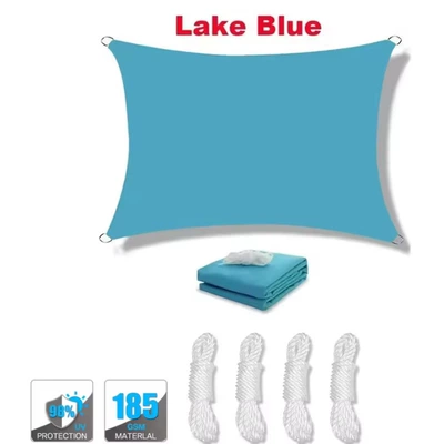 Avtomobil yan çətirləri, Rainproof Sunshade Triangular - lake-blue-2x2m