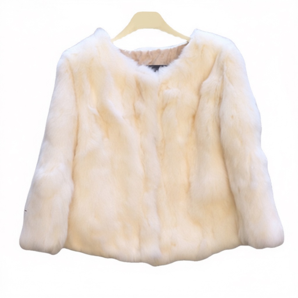 现货真兔毛皮草女士外套短款皮毛韩版时尚休闲保暖冬一件代发包邮