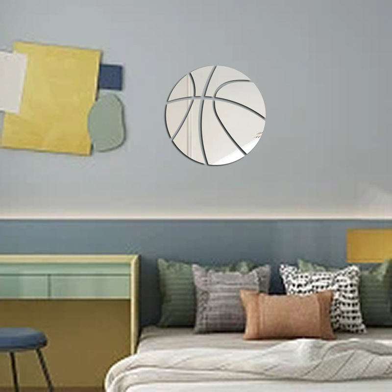 XN206 basketball volleyball football mirror wall stickers living room bedroom wall decoration tile waterproof DIY room layout XN206 basketball volleyball football mirror wall stickers living room bedroom wall decoration tile waterproof DIY room layout