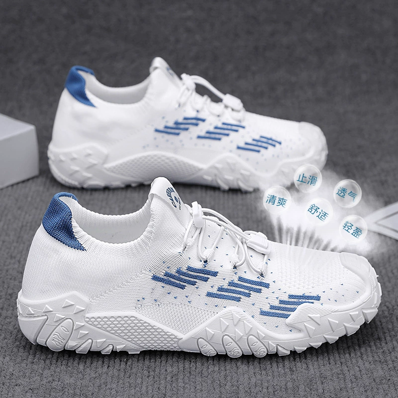 Новые весенние мужские туфли, сетчатые цвета, модные дышащие дезодоранты с плоской подошвой, мужские спортивные повседневные туфли с мягкой подошвой для мужчин