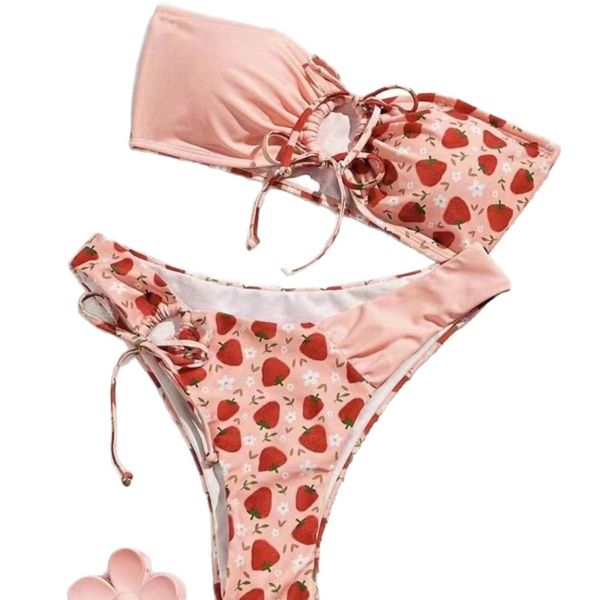 Women's Sexy Bikini Set Two-Piece Swimsuit for Beach And Pool Vacations Strawberry Print_voghion.com