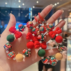 2025 韓国新クリスマスシリーズブレスレットビーズ携帯電話チェーン車のバッグペンダントジュエリーアクセサリー卸売