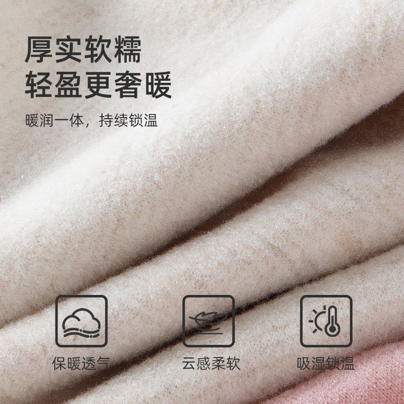 秋冬德绒保暖内衣女士套装羊毛蚕丝加厚暖绒秋衣秋裤情侣打底内穿|undefined