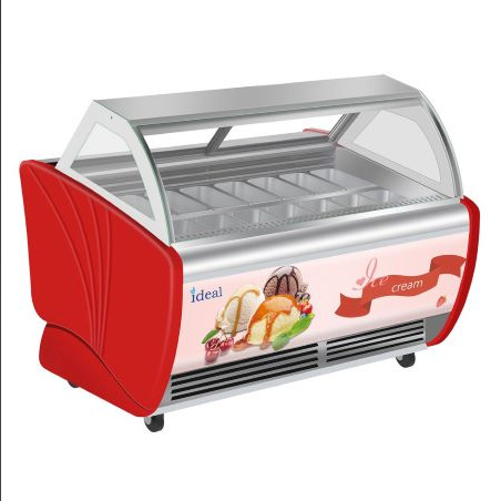 艾荻尔商用冰淇淋展示柜冷藏冷冻硬冰淇淋展柜冰激凌展示柜雪糕柜