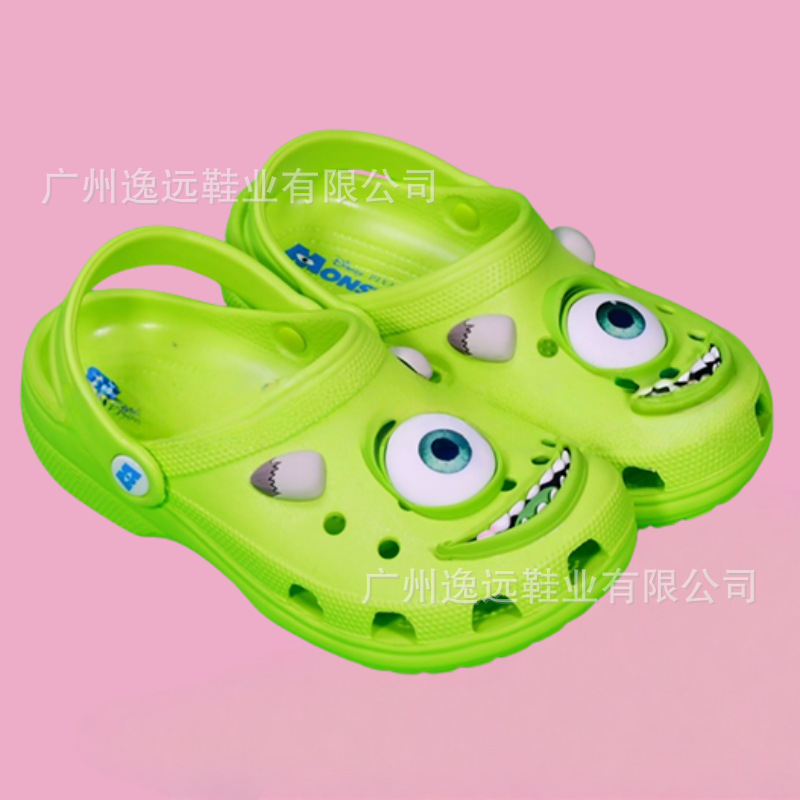 Nuevo monstruo eléctrico conjunto Cross Hole zapatos de moda para niños zapatillas de playa al aire libre