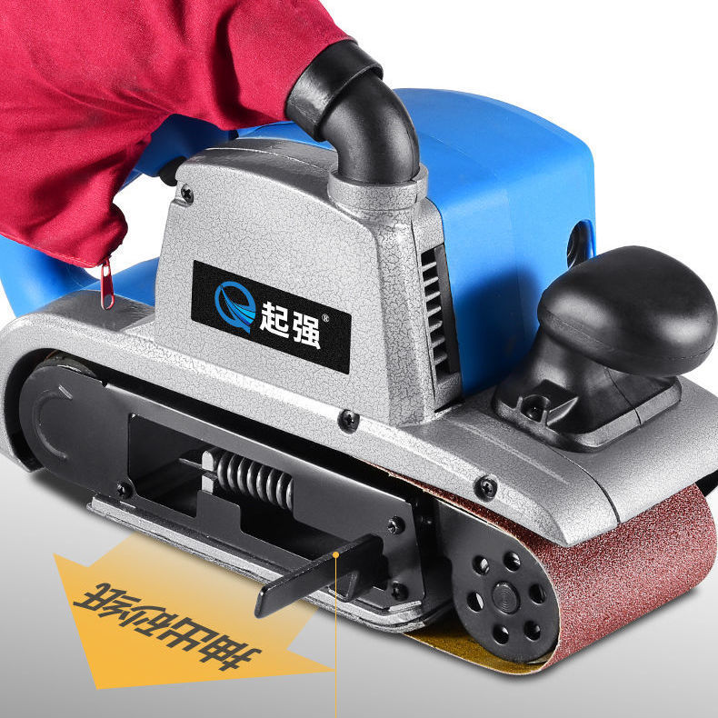 大功率寸坦克砂带机手提式砂光机木工平面打磨机砂磨机抛光机