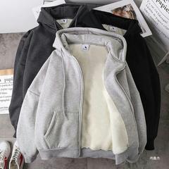 同じベルベット【コートジッパーカーディガン】男女同じ春夏カーディガンコートのゆったりとしたカジュアルな新製品
