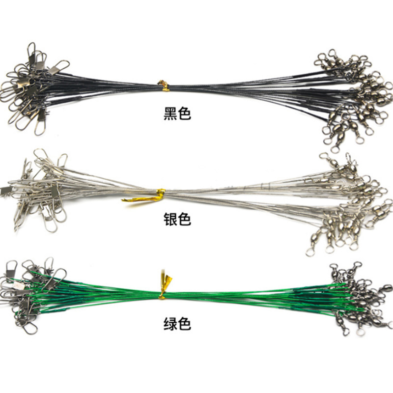 Wholesale Luya anti-bite line wire leader swivel pin soft steel wire front wire Luya tool