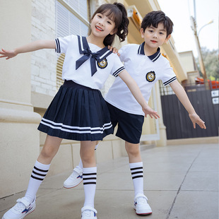 Kindergarten Uniforms, Summer Short-Sleeved Kidsren's Performance Class Uniforms, Graduation Photo Suits, Primary School Students' Rehearsal Chorus Uniforms, School Uniforms