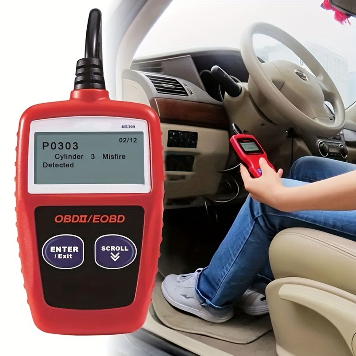 外贸热销MS309OBD2CANBUSEngineReader汽车检测仪多功能车载