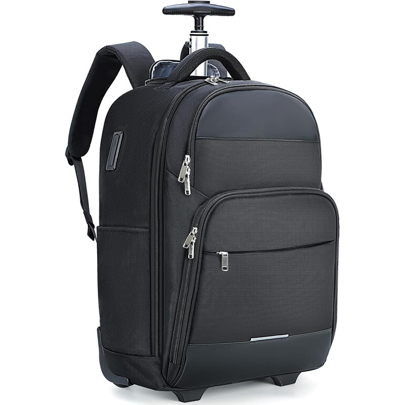 Amazon's new multifunctional storage travel bag with wheels, trolley backpack, portable laptop backpack