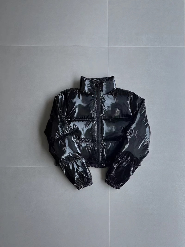 Trapstar ハイバージョンクラシックブラック光沢のある刺繍フード付きコットンコート冬厚いコート防水パンコート|undefined