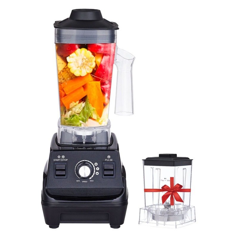 Licuadora Mezcladora Semiautomática de Doble Vaso, Máquina Trituradora de Alimentos, Precio Especial para Comercio Exterior, Venta Directa de Fábrica