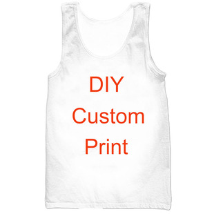 DIY tank vest 3D digital printing cross-border AliExpress Amazon Summer men and women couples a generation of hair