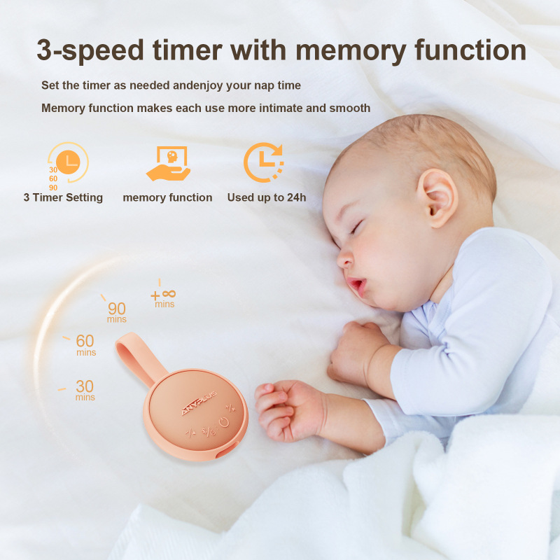 睡眠補助器の白い騒音の赤ちゃんの睡眠は多種の白い騒音の時間を伴って長く持続します。|undefined