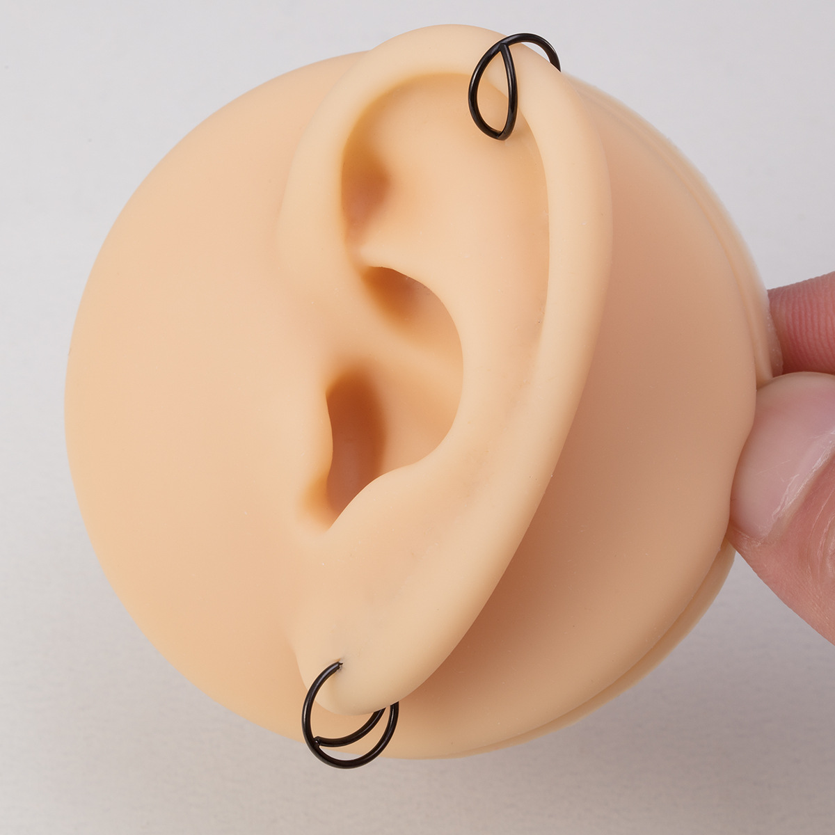 Simple Style Solid Color Stainless Steel Plating Nose Ring 1 Piece