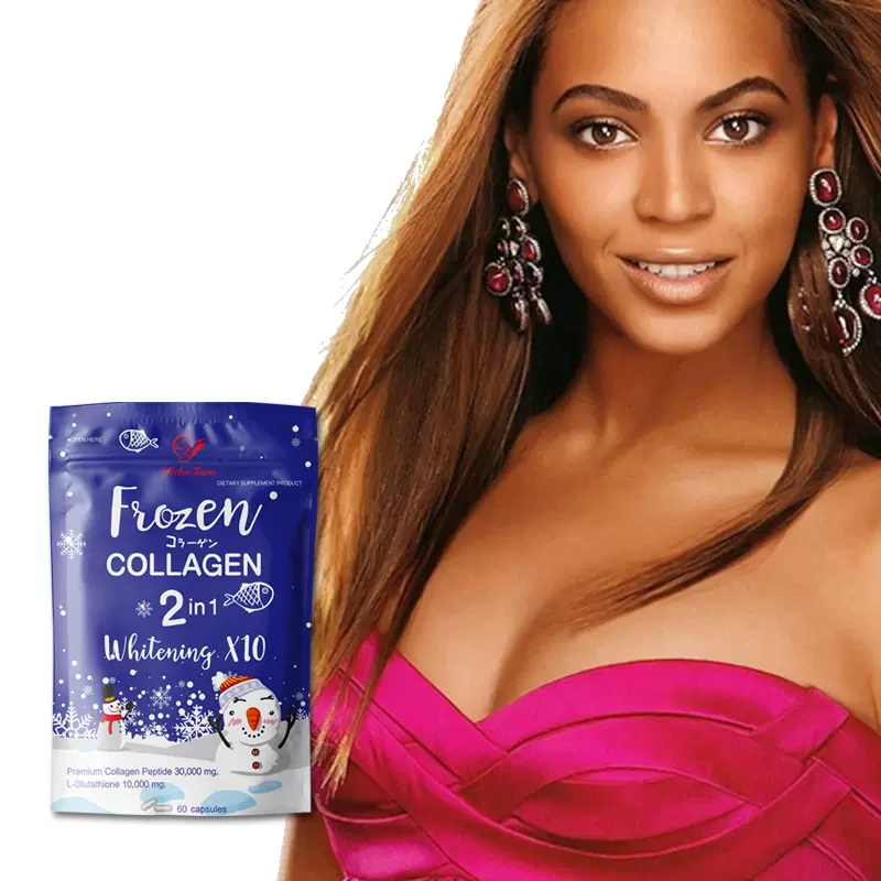 出口slim plus fat frozen collagen detox snow capsule雪人胶囊