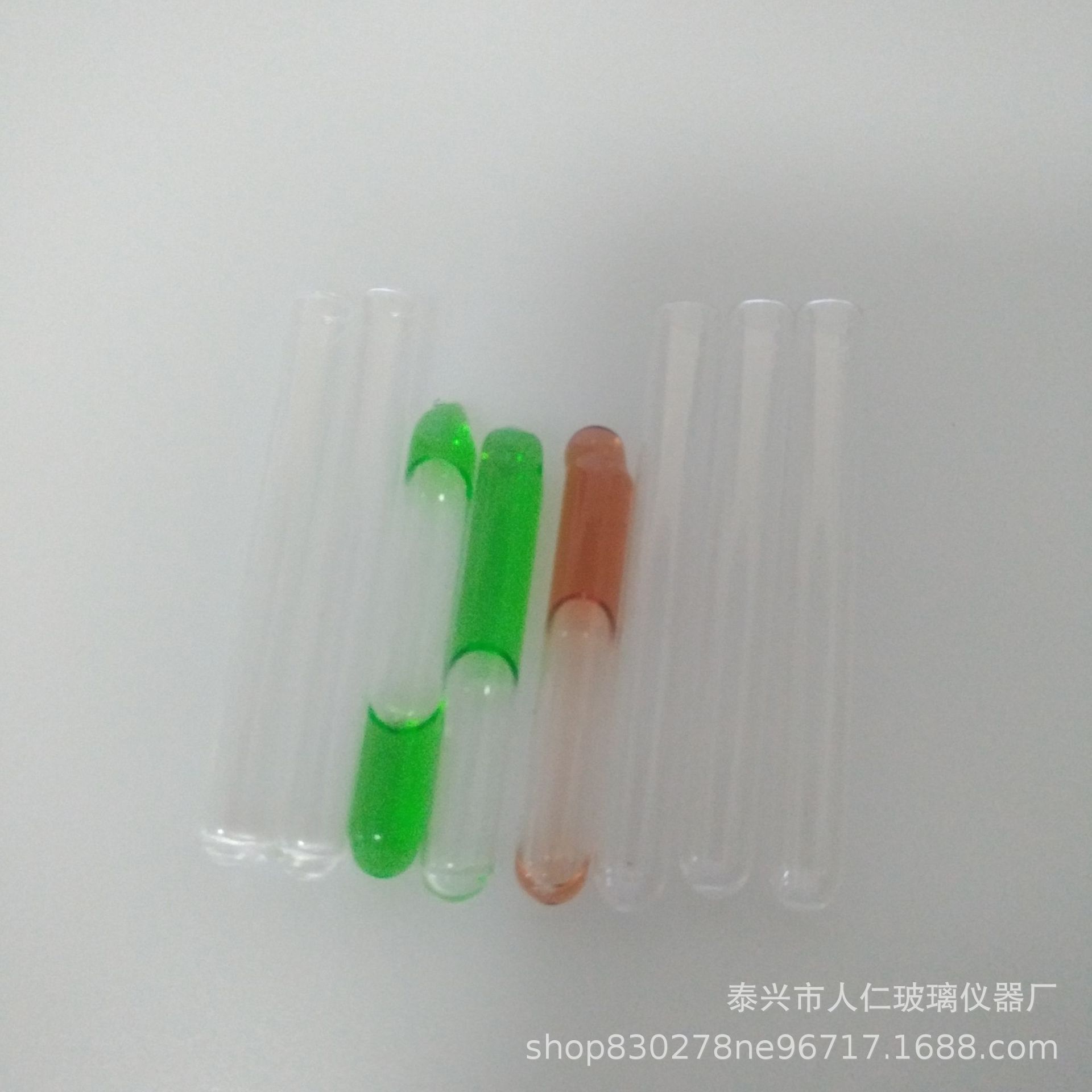 薄壁试管 6.3*55壁厚0.25MM高温压力蒸汽灭菌生物指示剂玻璃管