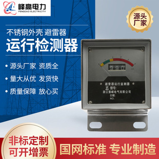Manufacturer's Lightning Arrester Uses an Online Detector with a Square Stainless Steel Shell, Complete Specifications, Waterproof and Dustproof Counter