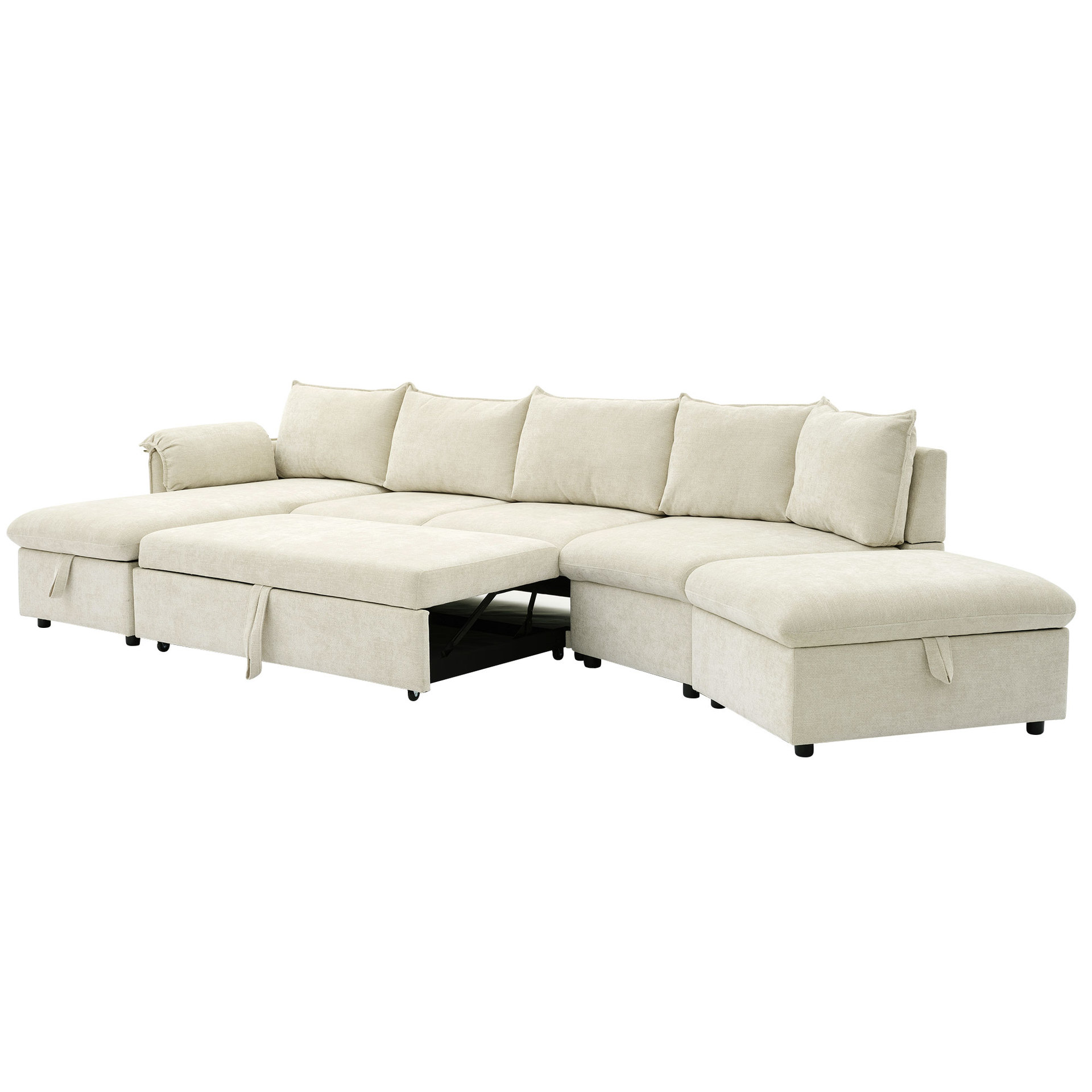 Moderno sofá de tela simple línea recta pequeña casa doble combinación de sala de estar simple multifunción sofá de esquina arrastrada