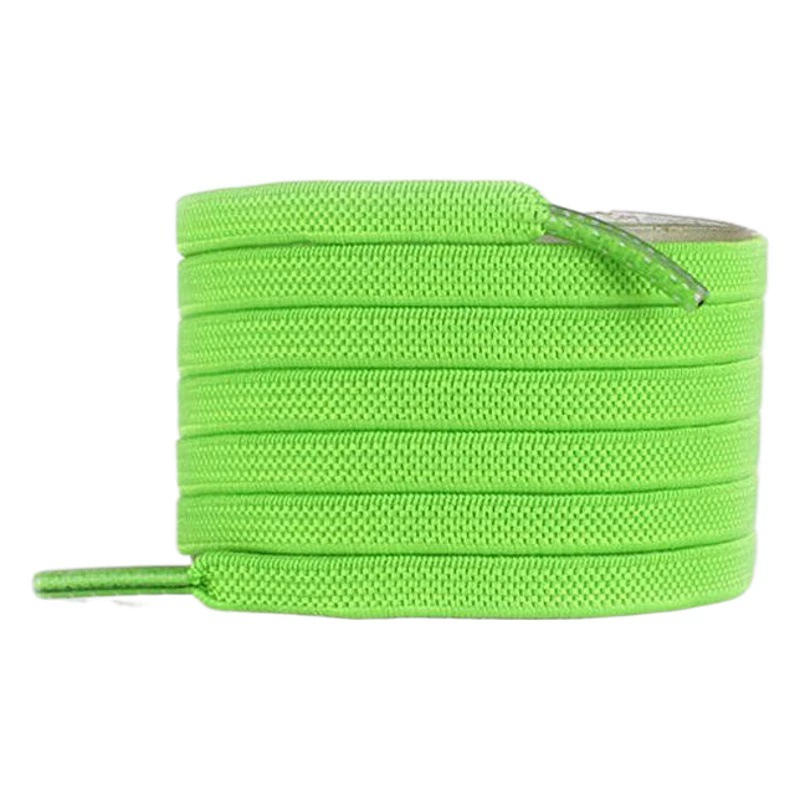 Эластичные шнурки обувь для мужчин и женщин Многоцветный Плоский эластичный канат черный цвет эластичный ремешок аксессуары обувь оптом