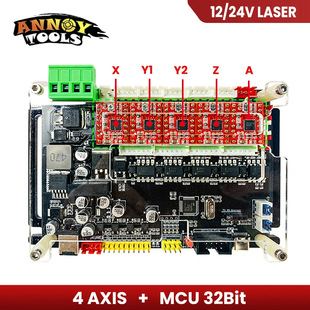 Grbl 4-Axis Control Board Cnc Small Cnc Engraving Machine 500W Spindle Laser Controller Can Operate Offline