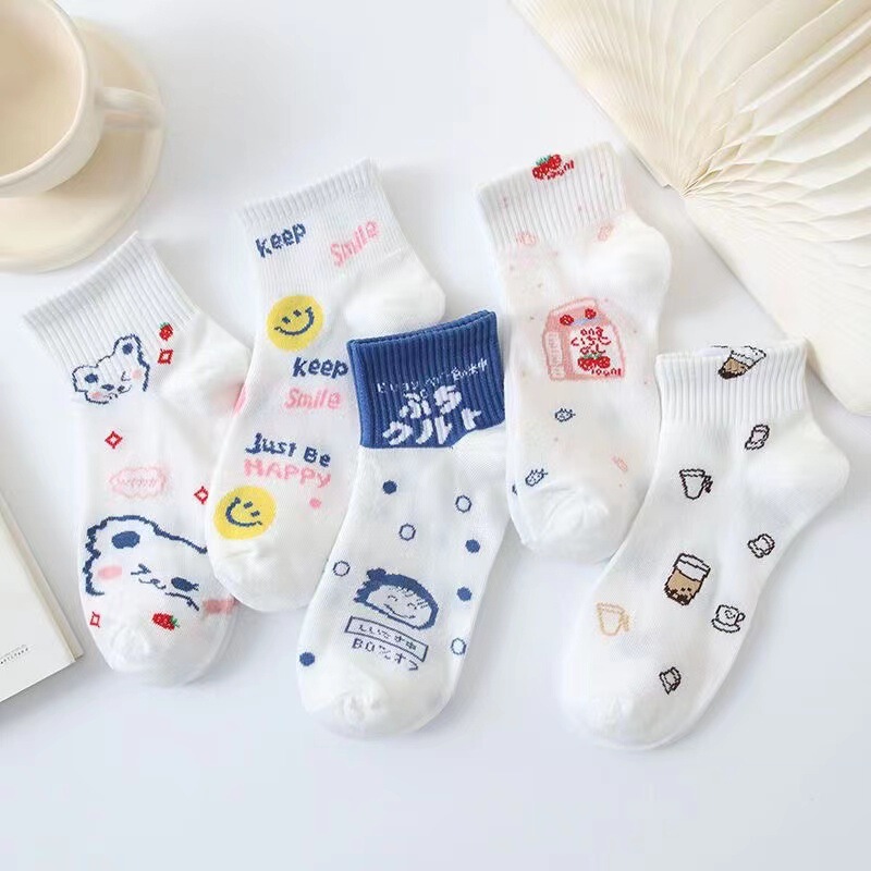 Women's Summer Thin Boat Socks, Trendy and Versatile, Cute Japanese Style Student Socks, Casual and Versatile Women's Summer Thin Boat Socks, Trendy and Versatile, Cute Japanese Style Student Socks, Casual and Versatile