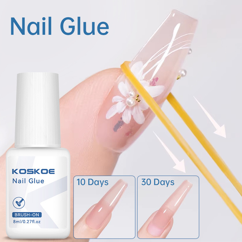 Koskoe Nail Glue Special Adhesive for False Nails and Press-On Nails Long-Lasting Nail Reinforcement Glue