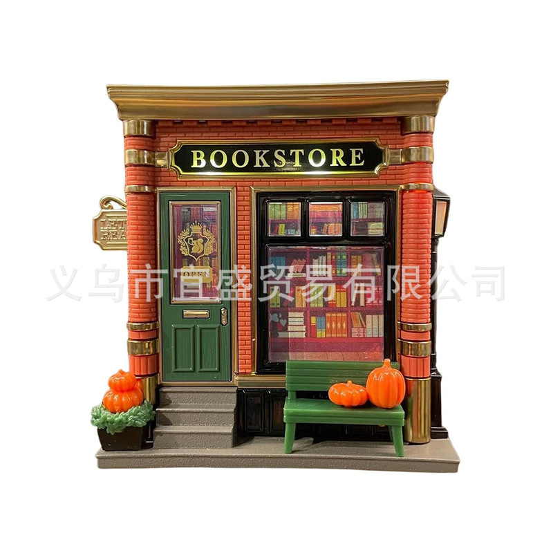 跨境圣诞节房屋小夜灯摆件可爱装饰品家居庭院装饰品树脂工艺品|undefined