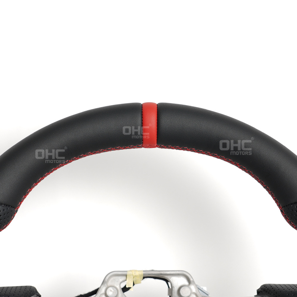 Cross-Border Hot Sale Suitable for 18-21 Models with Heated Ford Mustang Full Leather Car Steering Wheel Upgrade and Modification
