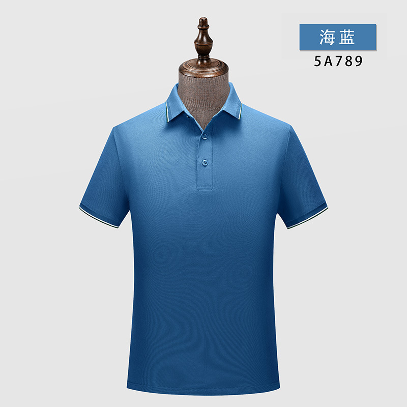 5A antibacteriano anticuerpo desodorante anti-ácaros manga corta solapa camiseta publicidad camisa polo ropa de trabajo personalizada logotipo