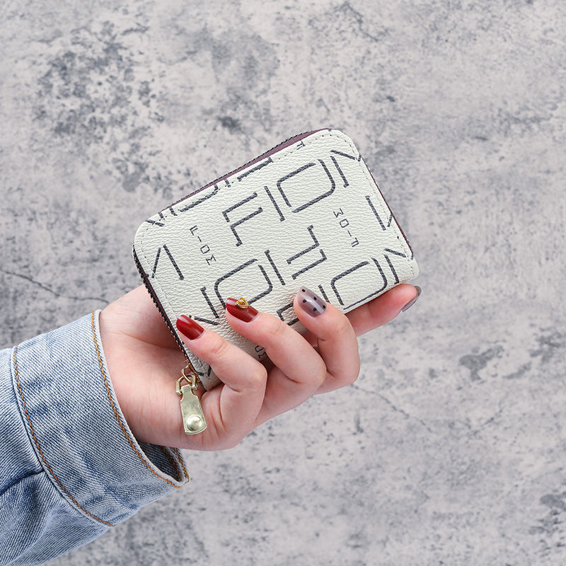 Estilo coreano titular de la tarjeta de moda femenina mini estudiante titular de la tarjeta de identificación de gran capacidad Mori multi-ranura para tarjeta monedero titular integrado