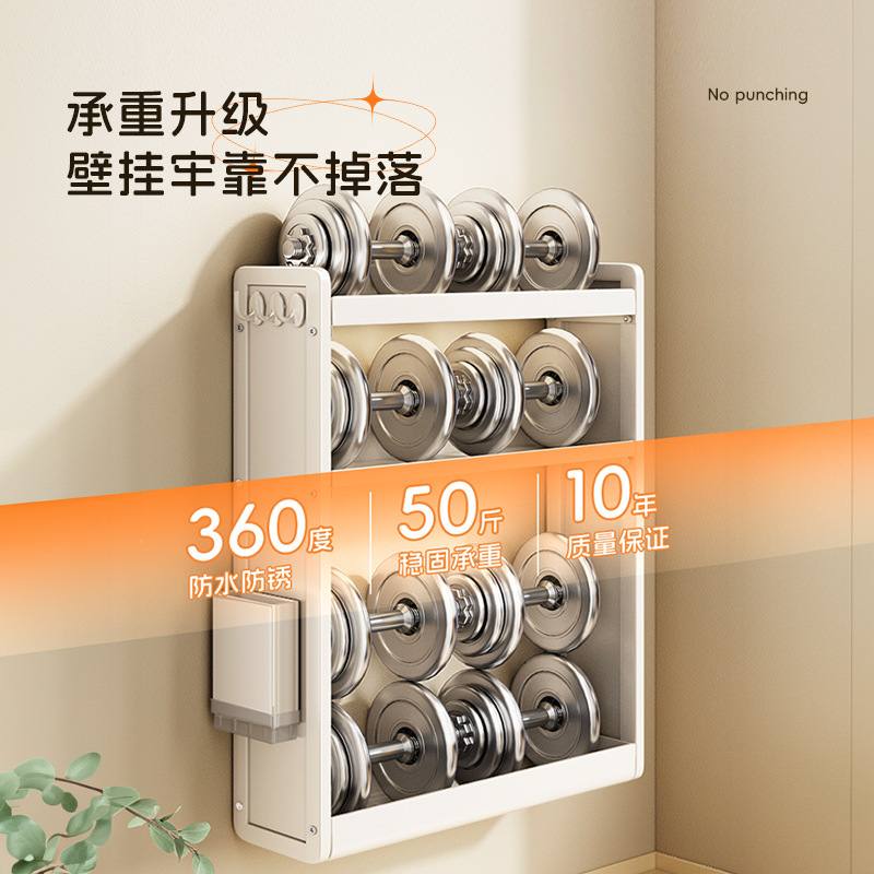 穴なしキッチン壁掛け式ラック多機能壁掛け調味料ラック収納瓶缶佐調味料ラック|undefined