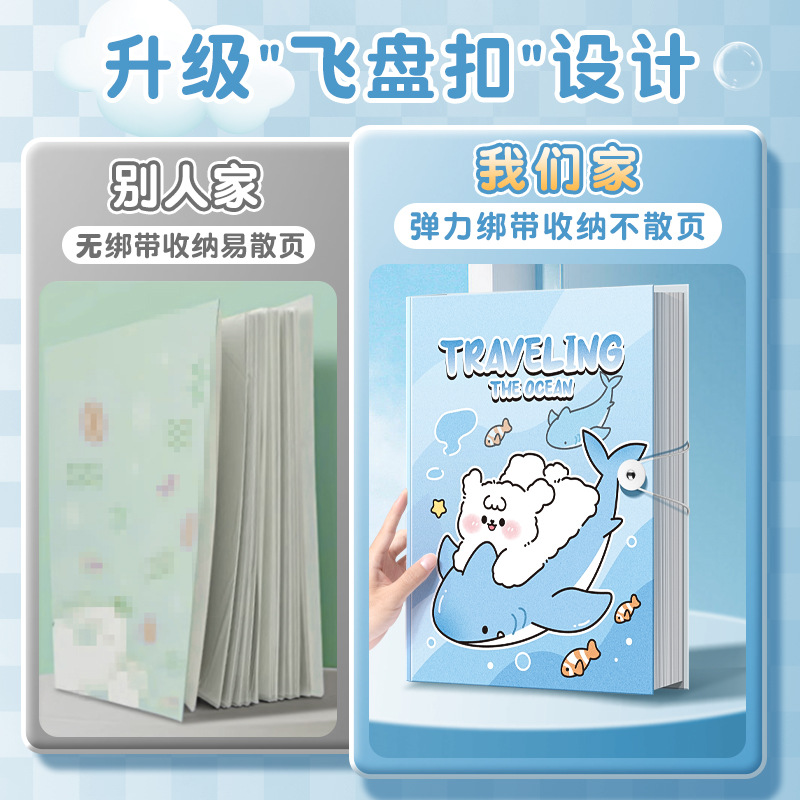 A4 multi-capa carpeta estudiante prueba papel transparente dibujos animados órgano bolsa negocio oficina archivo carpeta papelería almacenamiento artefacto