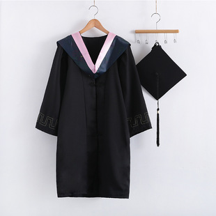 学士服毕业礼服大学生男女班服学院风文理工科学位硕士博士学士袍-阿里巴巴