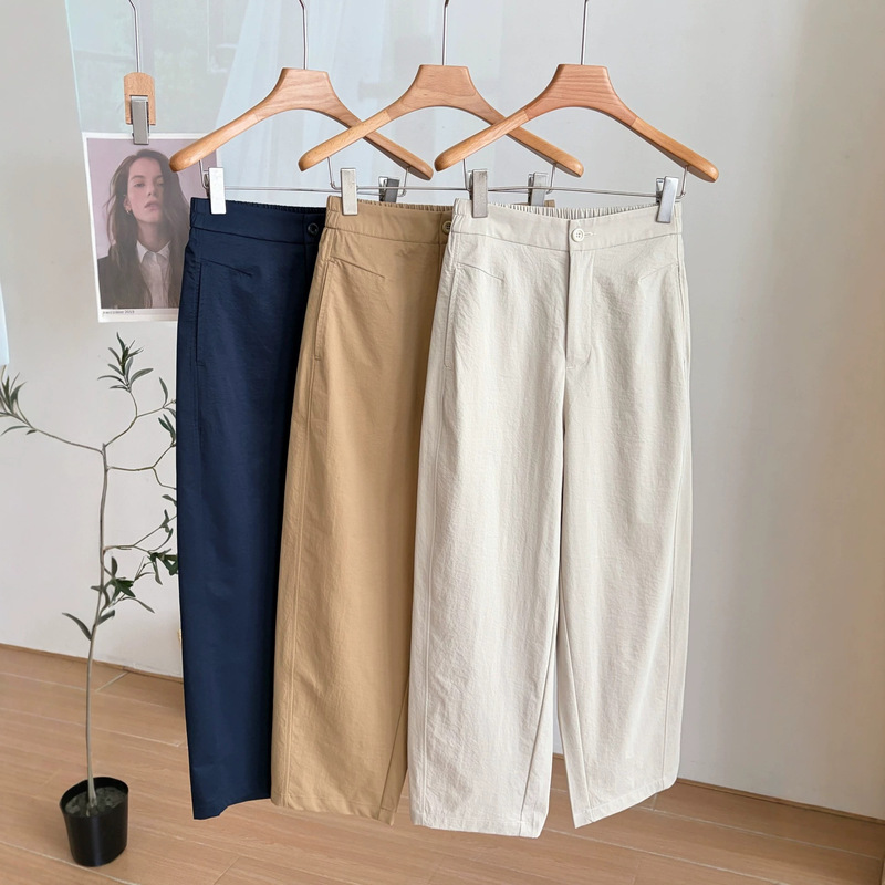 [Lightweight Pants] Lightweight, versatile summer casual pants, perfect for petite figures, with a loose fit and a flattering, slimming effect