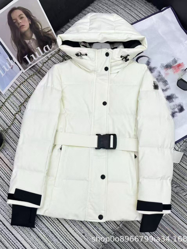 【南油玫瑰高端女装】25新款时尚气质百搭舒适腰带连帽羽绒服外套|undefined
